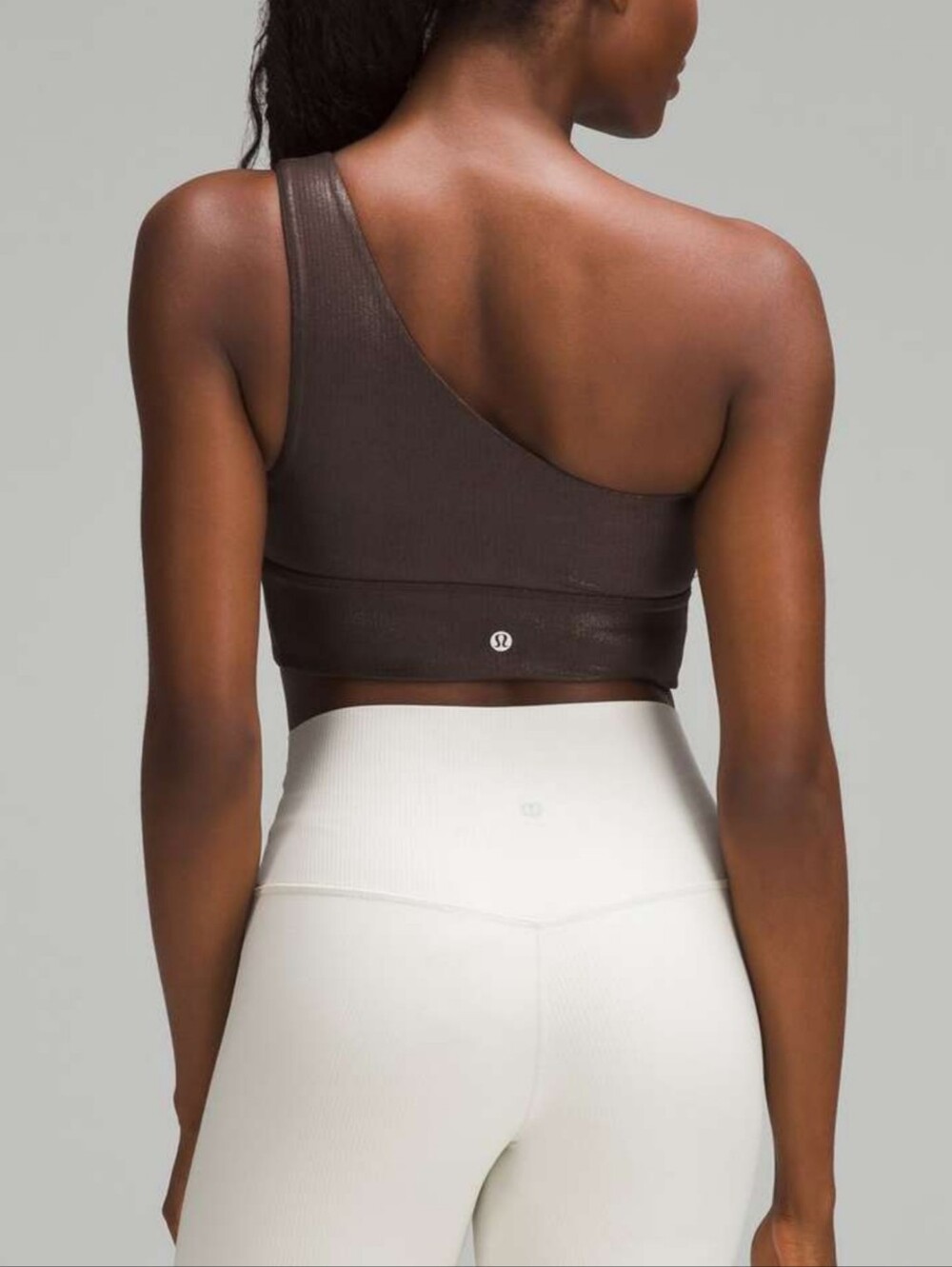 Lululemon Align Asymmetrical Ribbed Bra Espeesso Shiny One Strap